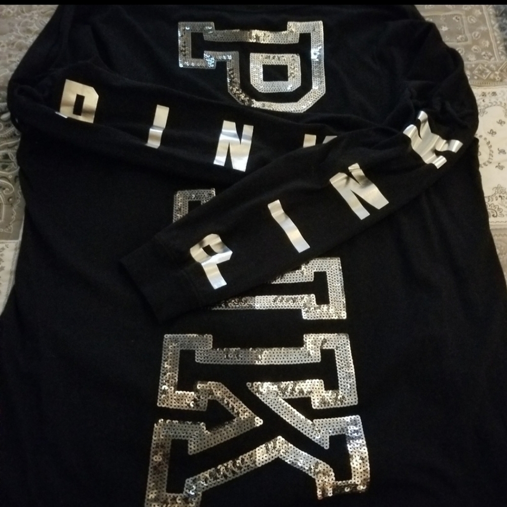NWOT VS Pink Campus Long Sleeve Shirt